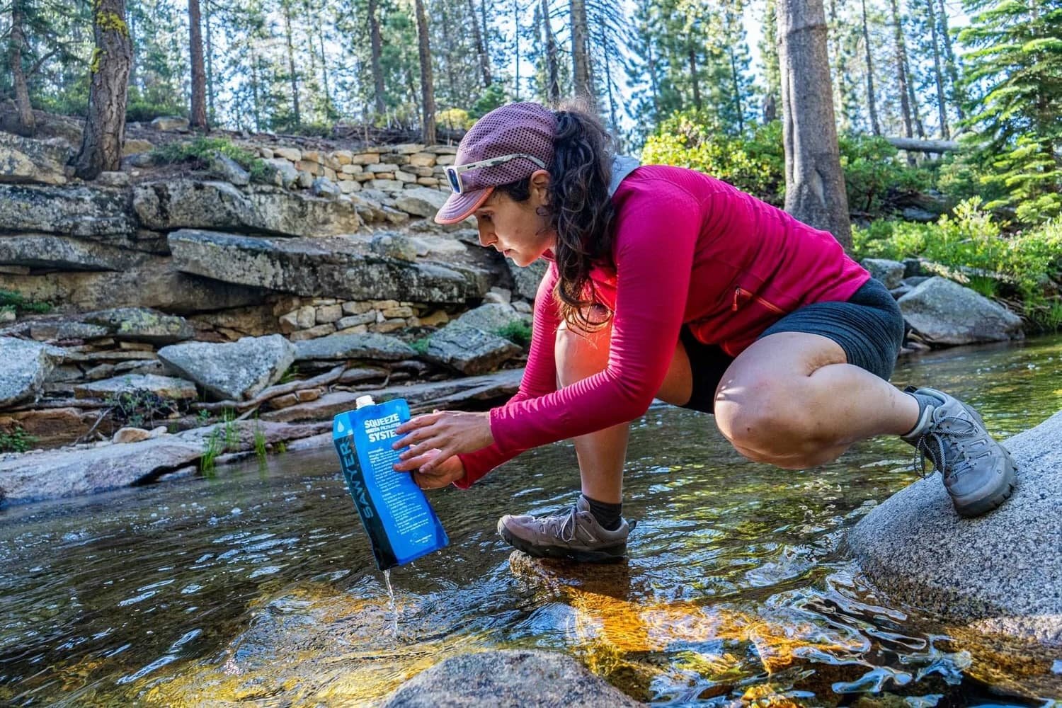 Scenic wilderness backpacking in Yosemite