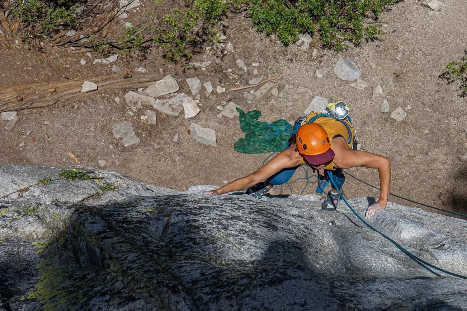 Family rock climbing adventure near Mammoth Lakes with professional guides