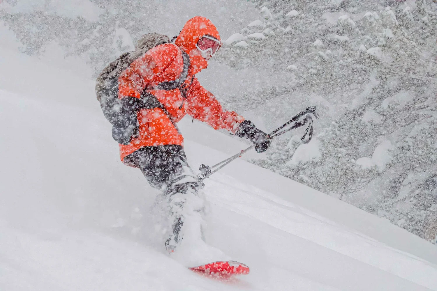 Guided winter splitboarding experience in the Eastern Sierra mountains