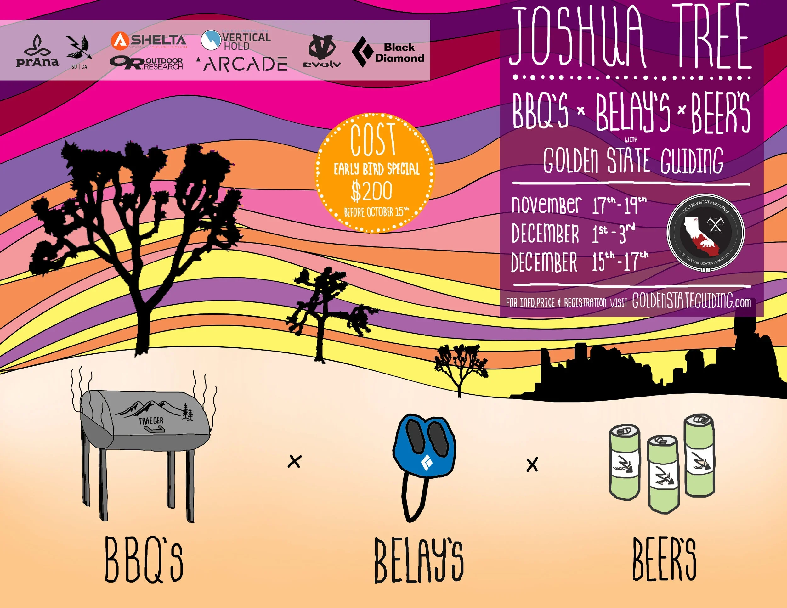 BBQ's x BELAY's x BEER's Event in Joshua Tree, CA!