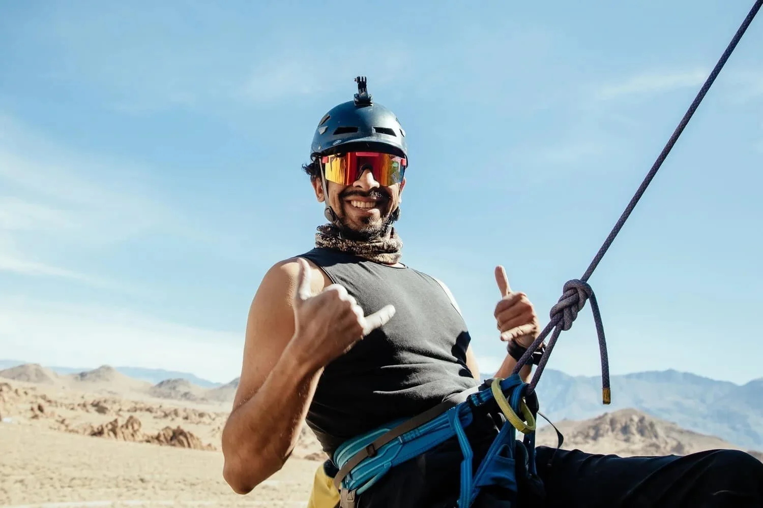 Professional rock climbing instruction in the Alabama Hills near Lone Pine