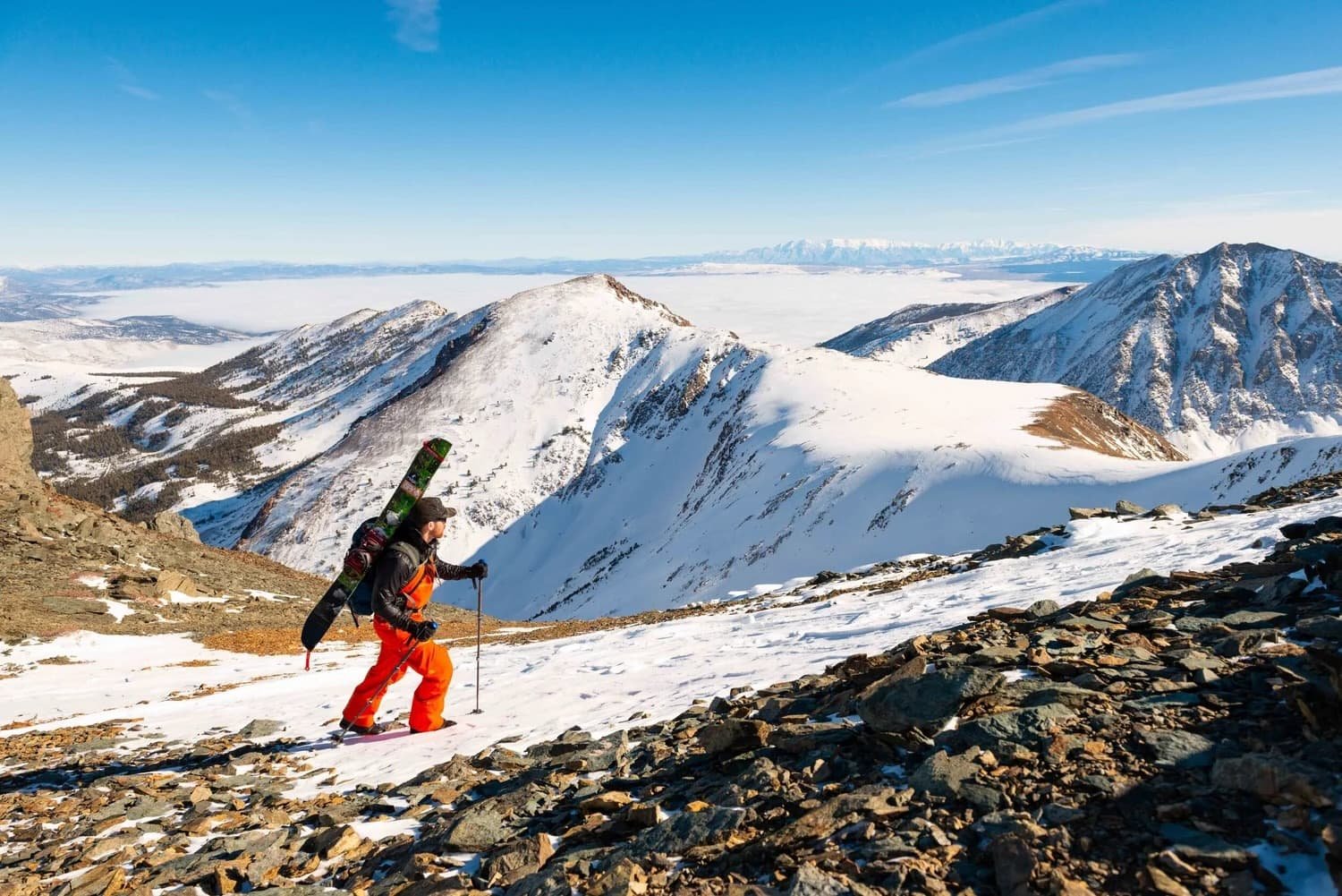 Private guiding day for ski touring and splitboarding in the Eastern Sierra