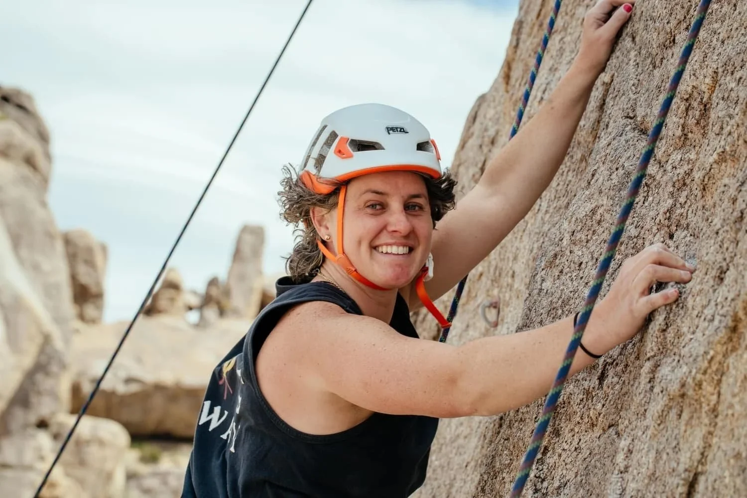 Private guided climbing experience in the Alabama Hills, California