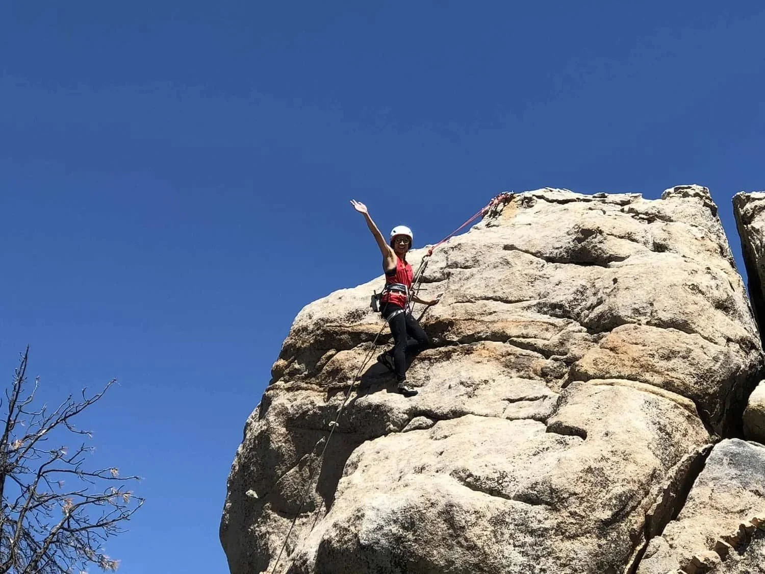 Rock climbing course for all skill levels in the Holcomb Valley region