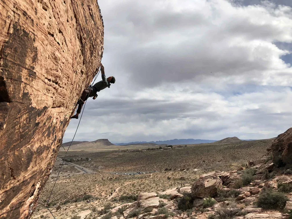 Small group lead climbing class with certified climbing guides