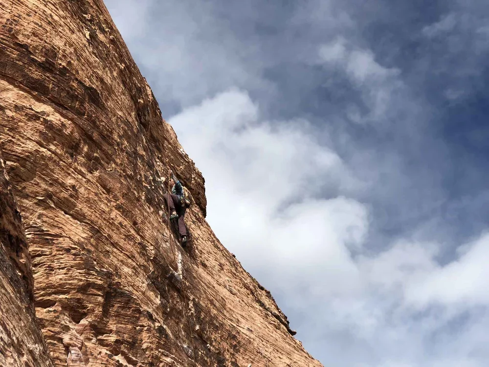 Professional instruction for climbers starting lead climbing