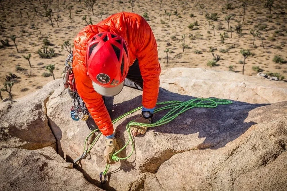 Guided instruction on rope systems and self rescue techniques