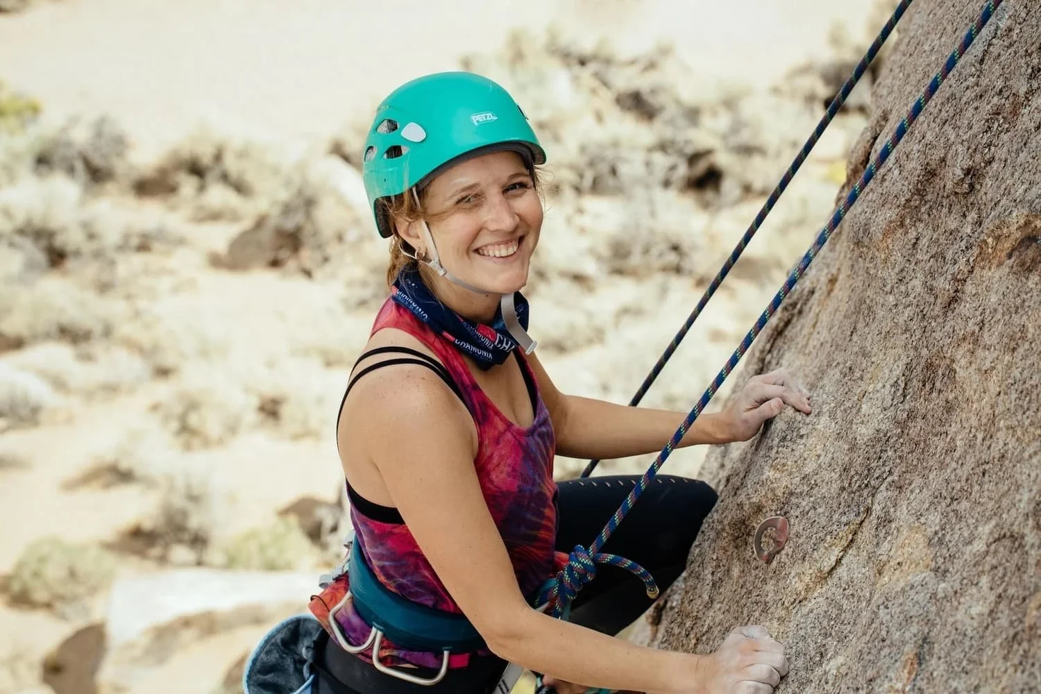 Rock climbing experience on natural granite formations in the Alabama Hills