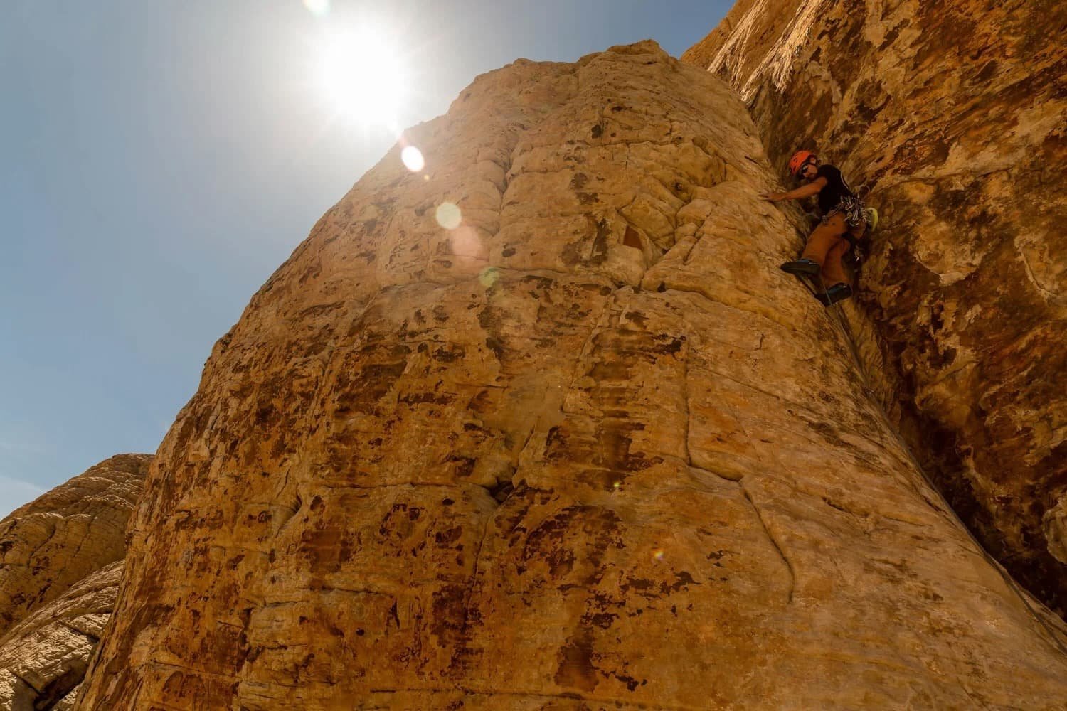 Rock climbing program focused on safety and technique in Red Rock Canyon