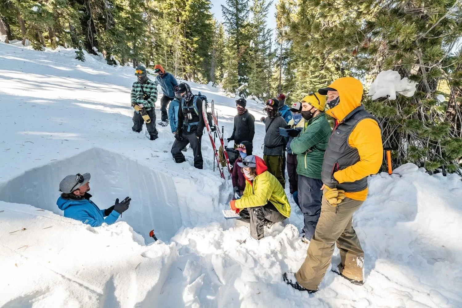 AIARE avalanche course in Mammoth Lakes with professional instructors