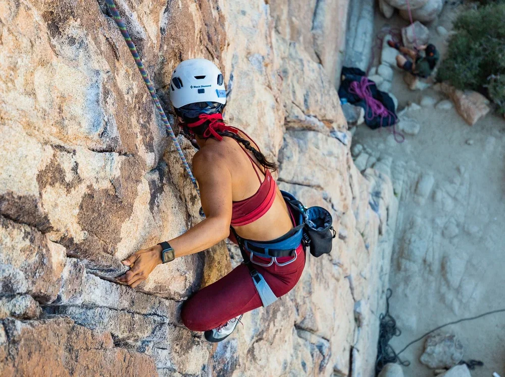 Professional climbing instruction on Joshua Tree’s granite formations