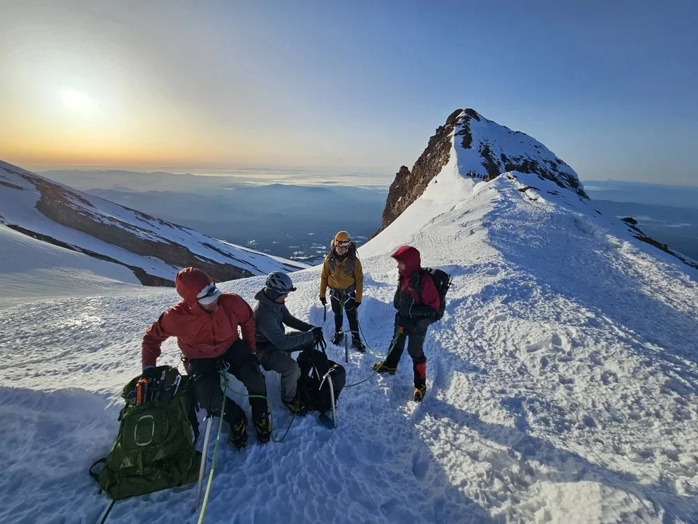 Guided mountaineering experience on Mount Shasta with professional guides