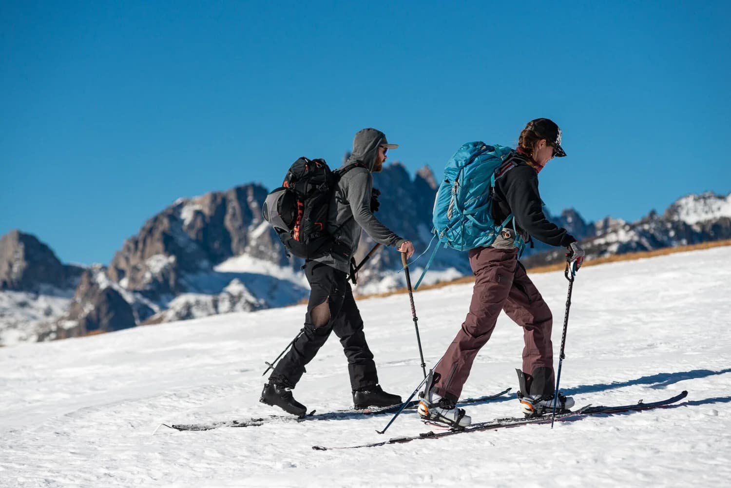 Guided winter ascent and descent in the Eastern Sierra backcountry