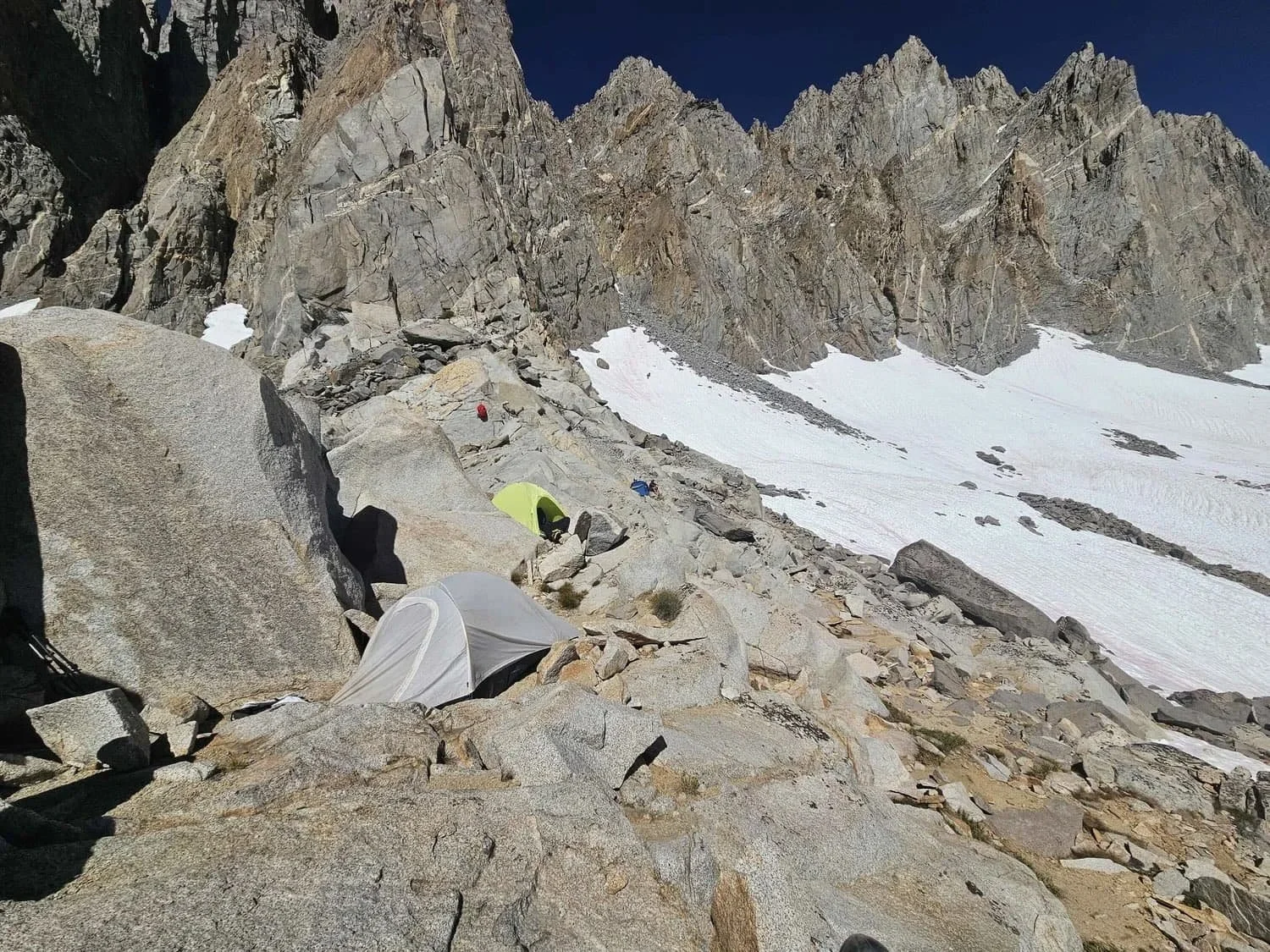 Guided alpine climbing course in the rugged terrain of the Eastern Sierra