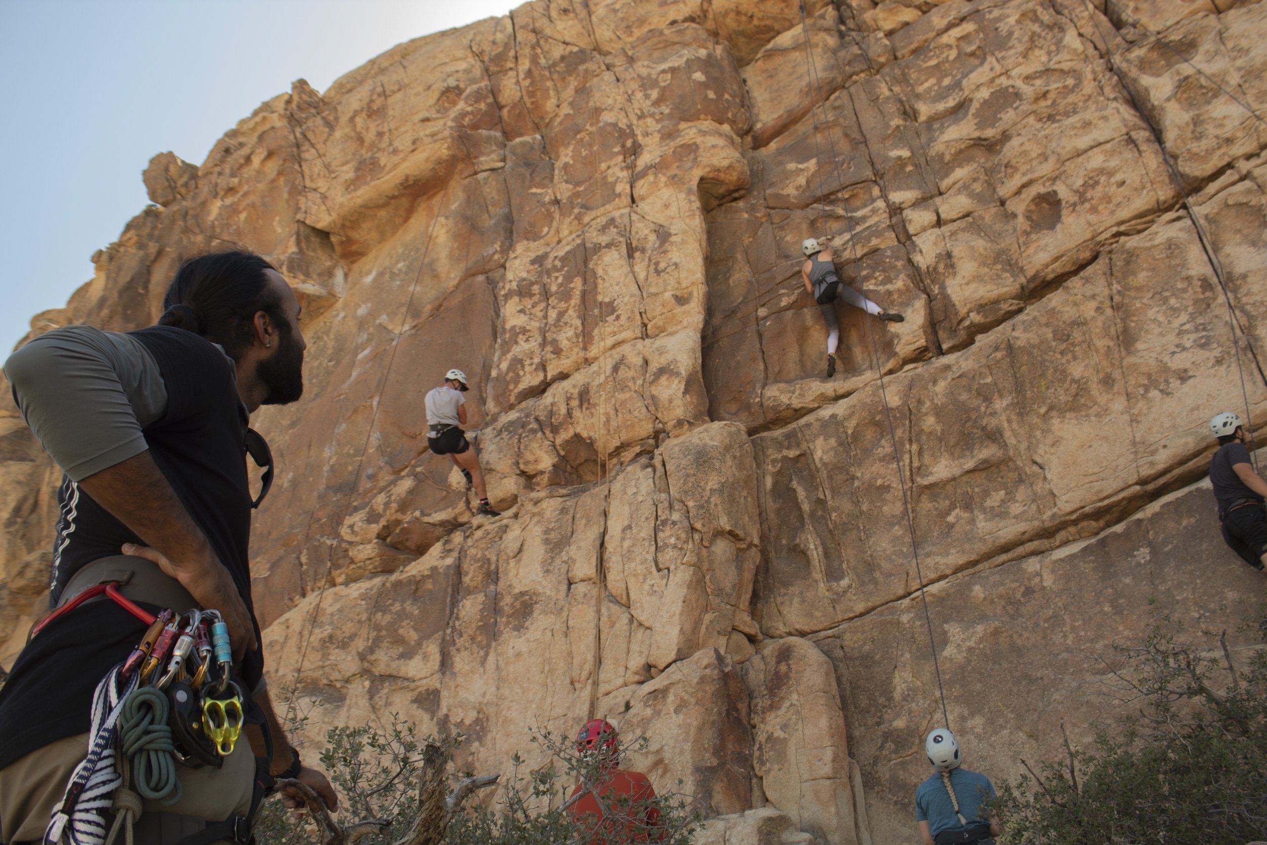 Professional rock climbing instruction in Joshua Tree for beginners and experienced climbers