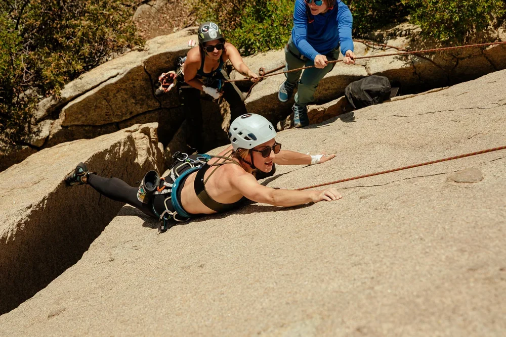 Guided climbing on well-known Mount Woodson formations