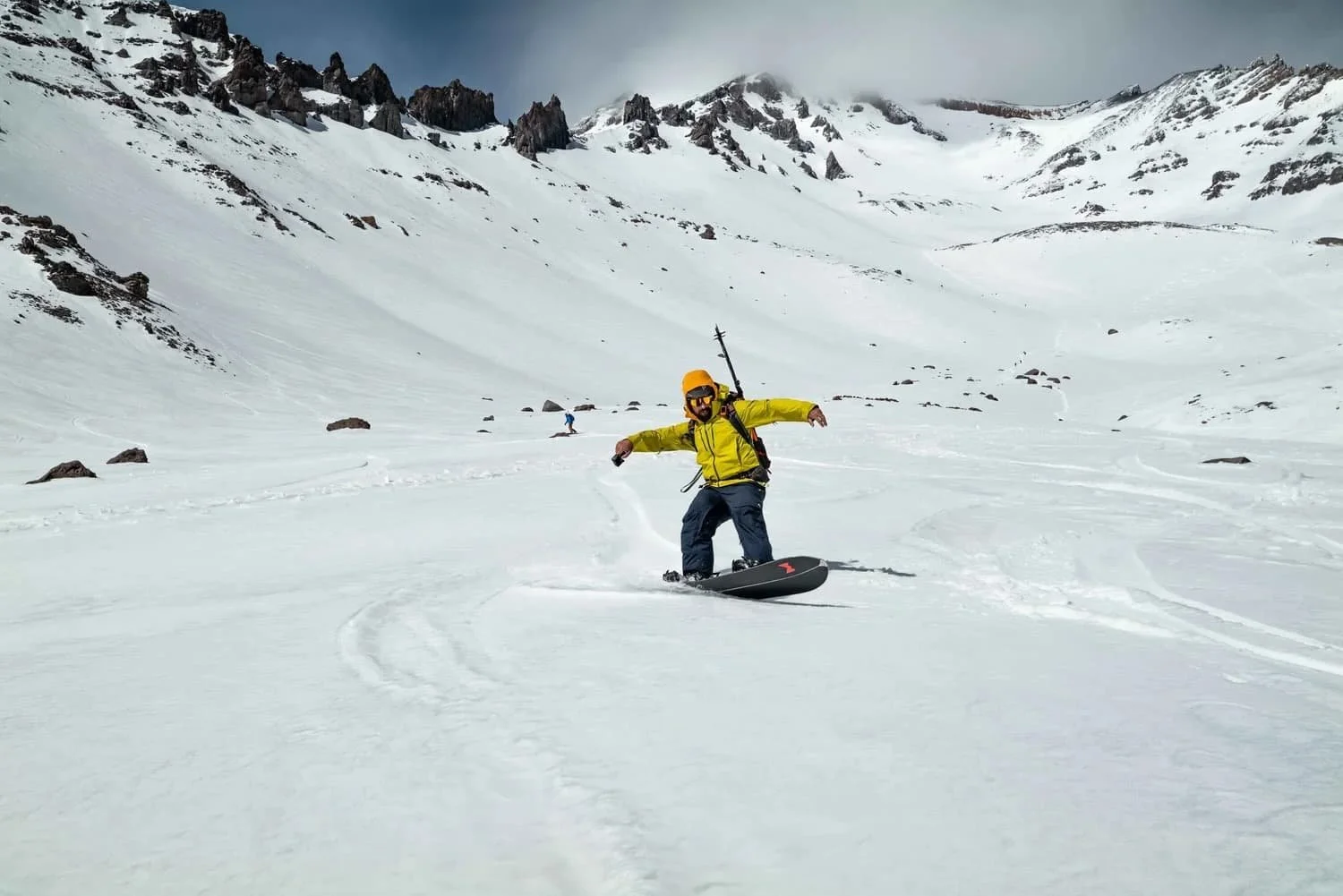 Professional instruction for ski touring and splitboarding on Mount Shasta