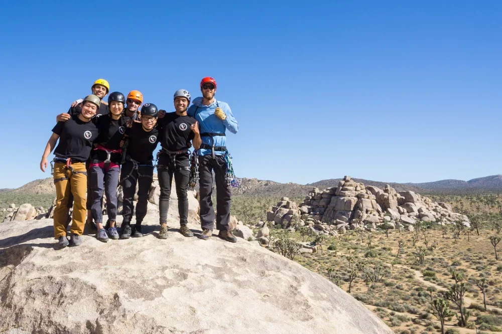 Professional instruction for transitioning from climbing gym to outdoor crag