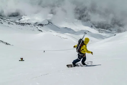Professional ski touring and splitboarding instruction on Mount Shasta