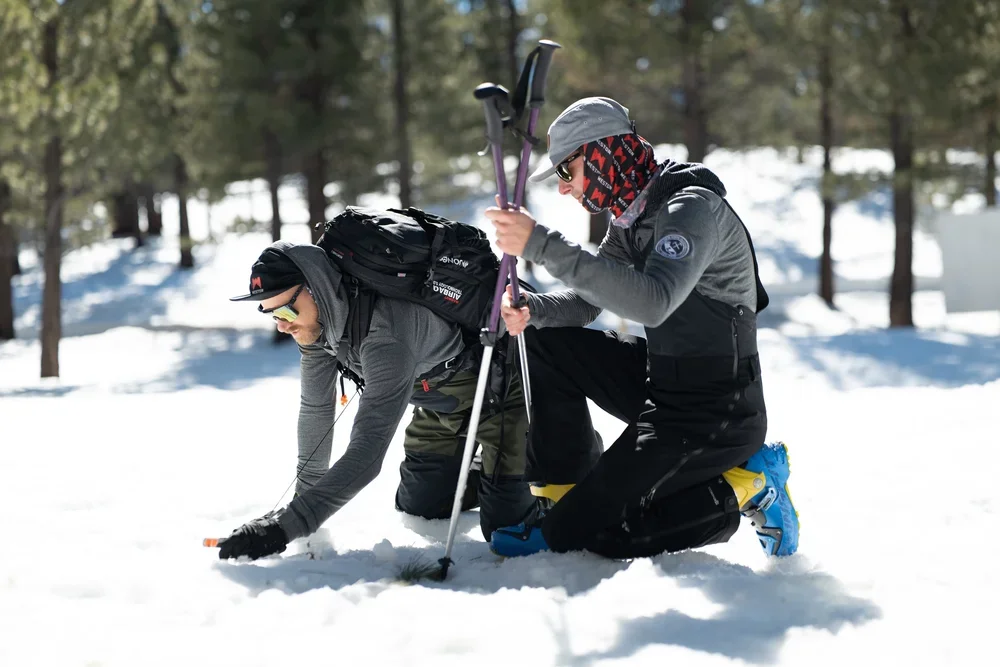 AIARE avalanche training focused on backcountry travel in Mammoth Lakes