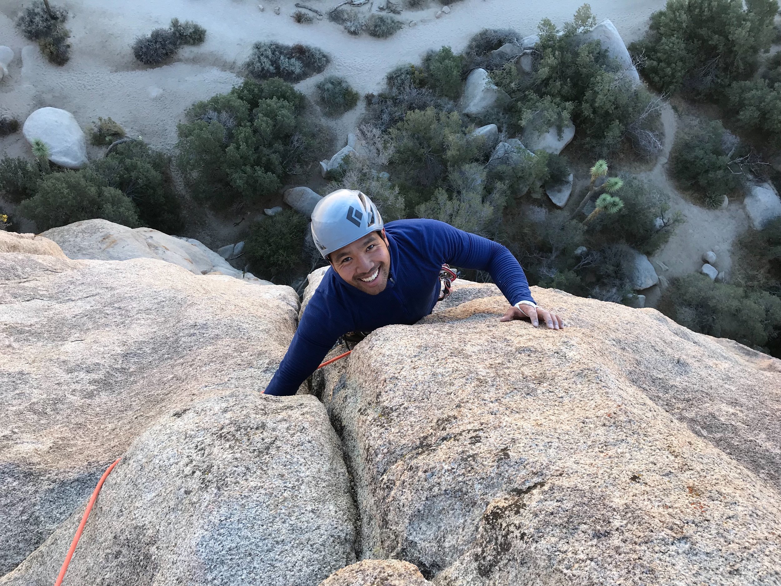 Professional traditional rock climbing instruction in Joshua Tree