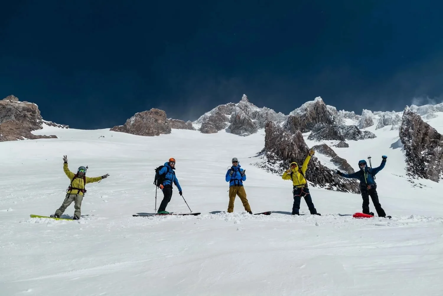Splitboard and ski touring adventure on Mount Shasta, California