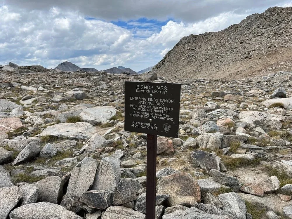 Backpacking journey through the Sierra Nevada in Sequoia and Kings Canyon