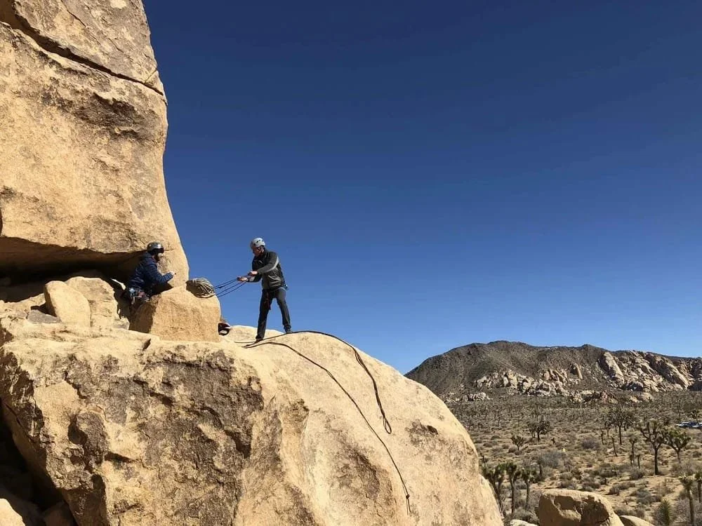 Small group traditional climbing course with hands-on instruction