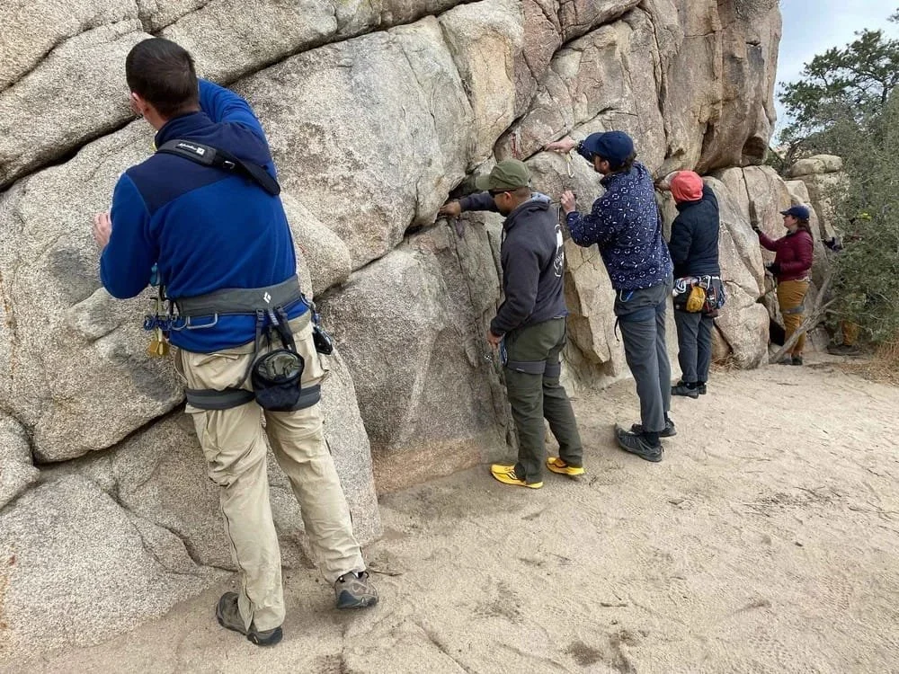 Introductory trad climbing experience with certified guides