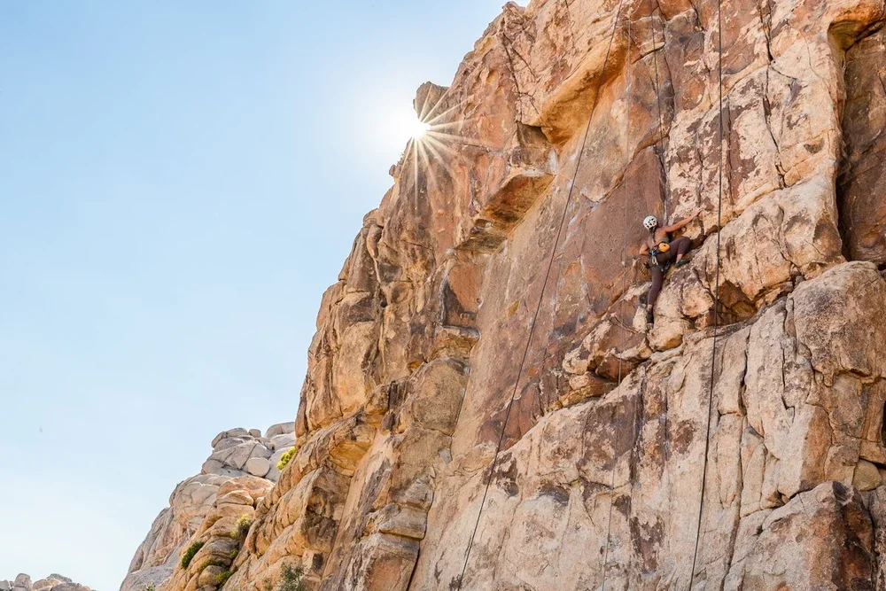 Rock climbing course for individuals and families in Joshua Tree