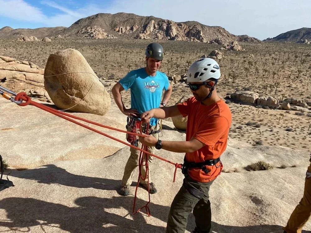 Trad climbing instruction for learning protection placement and anchors