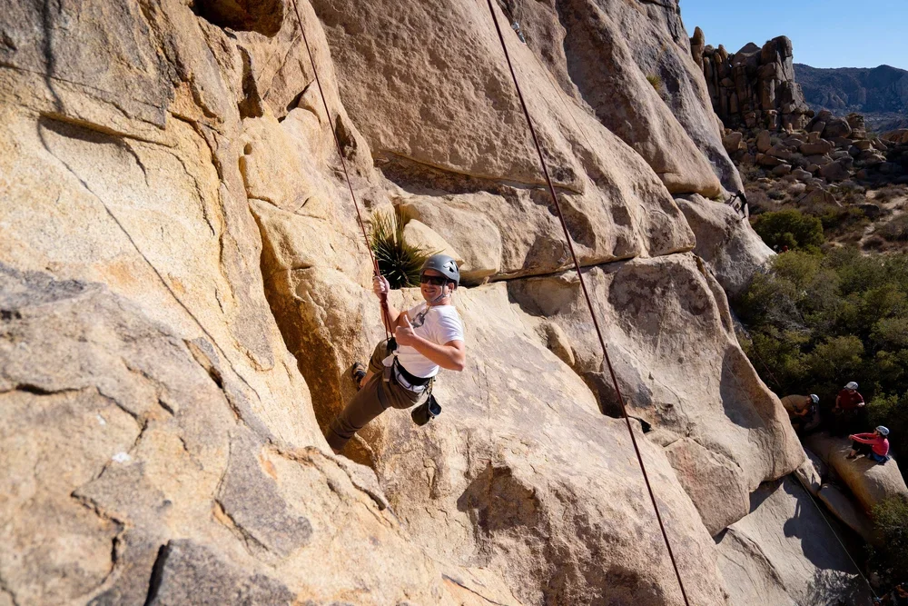 Guided climbing on well-known Joshua Tree formations