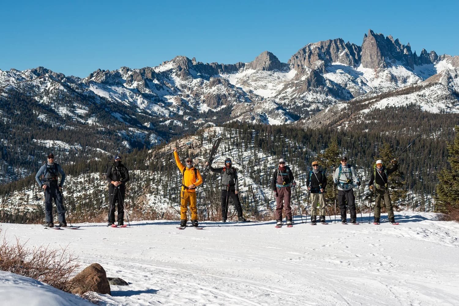 Guided winter adventure in the Eastern Sierra for skiers and splitboarders