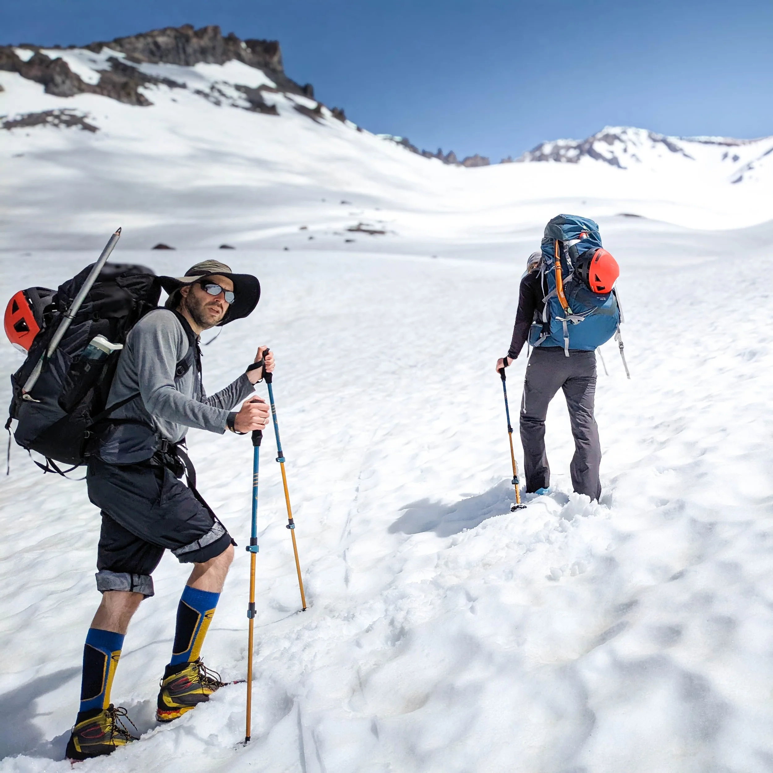 Professional mountaineering instruction for a Mount Shasta ascent