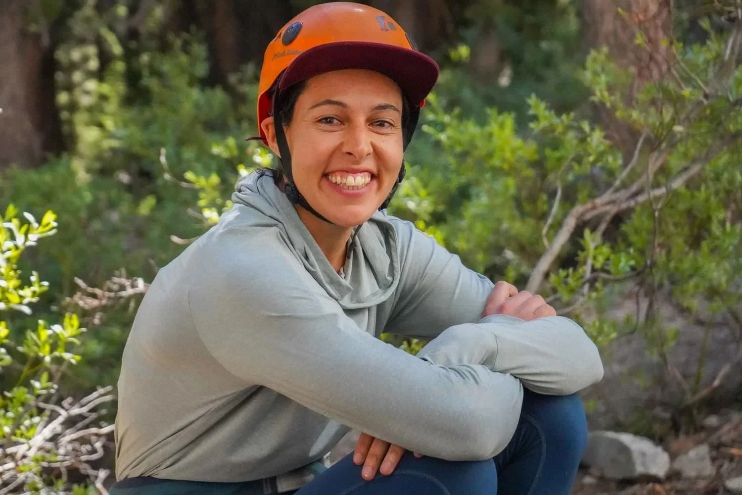 Guided climbing day in the alpine environment of Mammoth Lakes