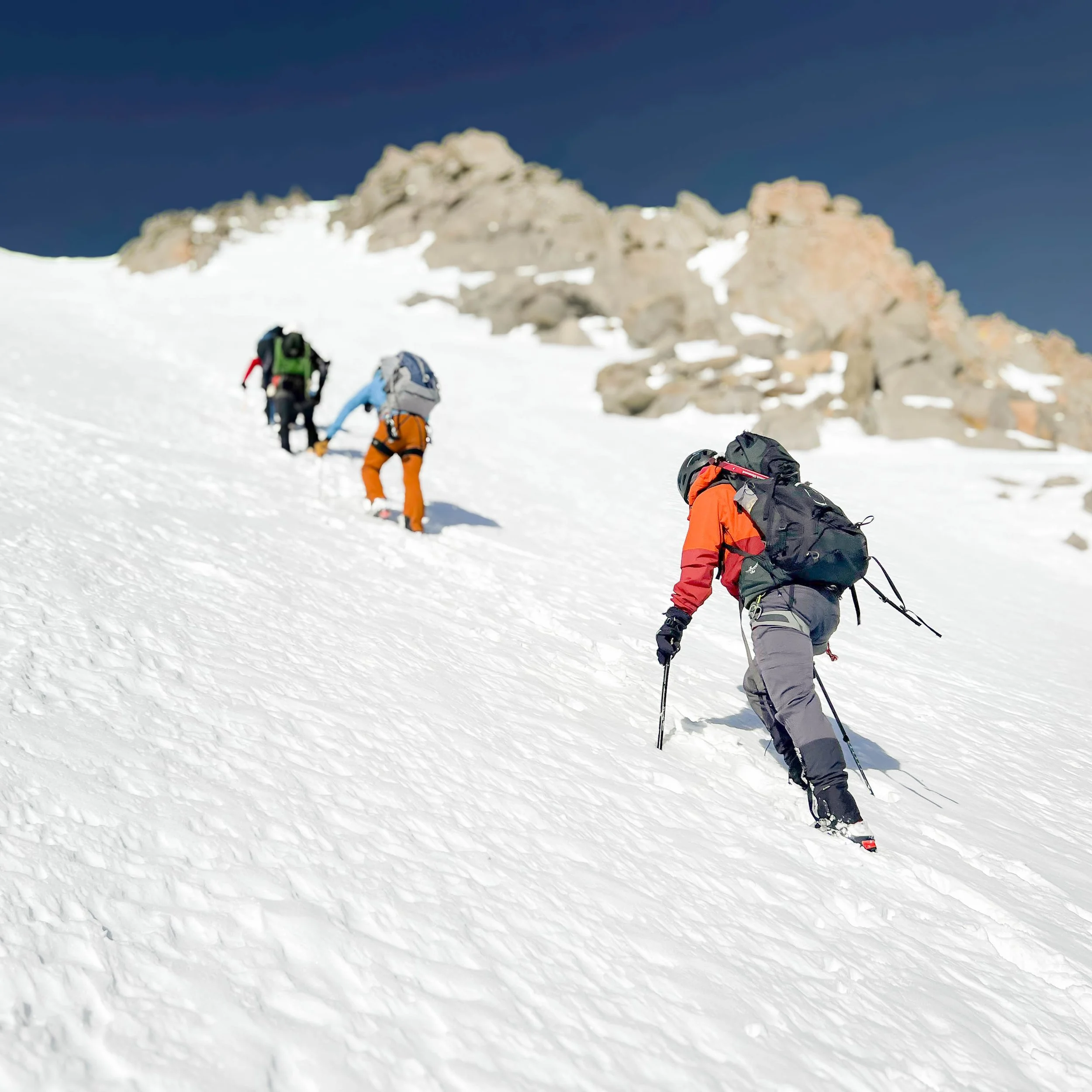 Guided alpine climbing experience in the Eastern Sierra mountains
