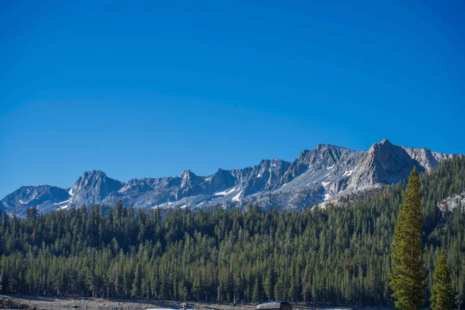 Professional mountain guides leading climbers in Mammoth Lakes