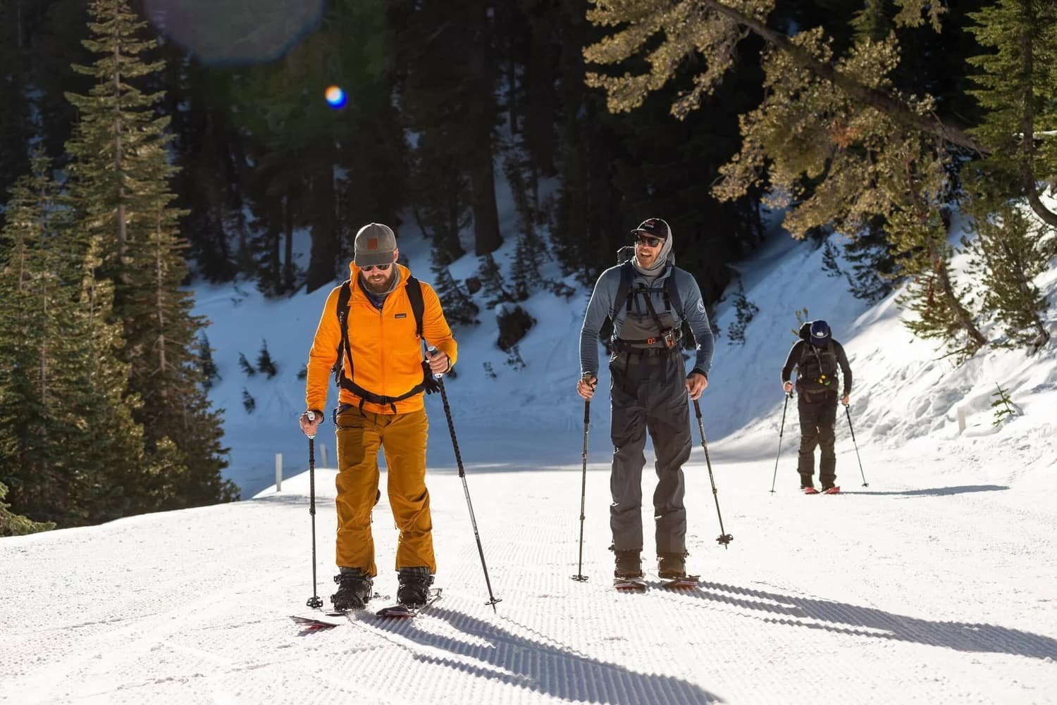 Backcountry snow travel in the Eastern Sierra with experienced mountain guides