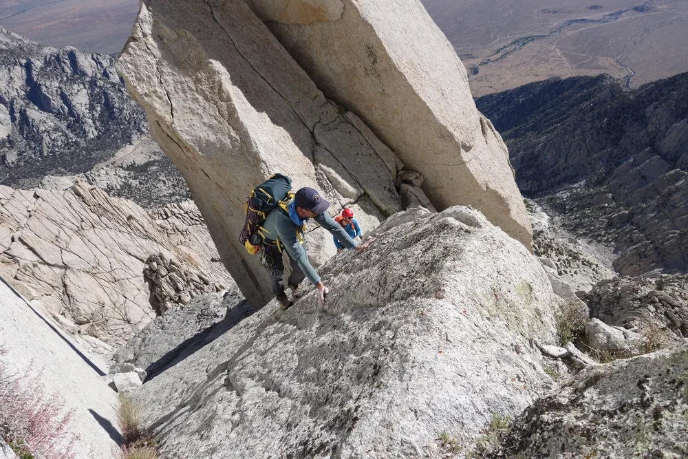 Guided outdoor climbing and mountaineering experience in the Eastern Sierra