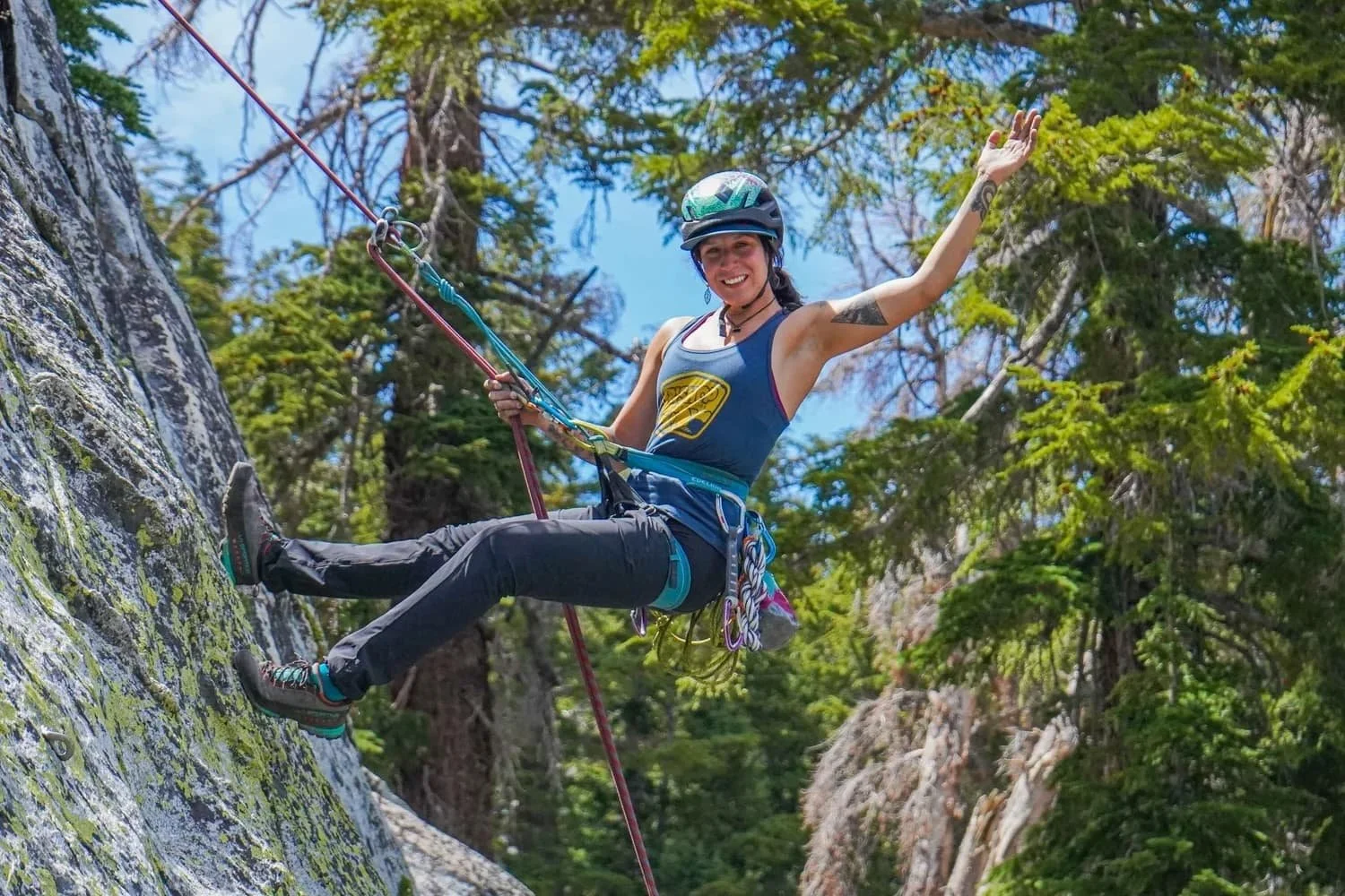 Rock climbing program focused on safety and technique in Mammoth Lakes