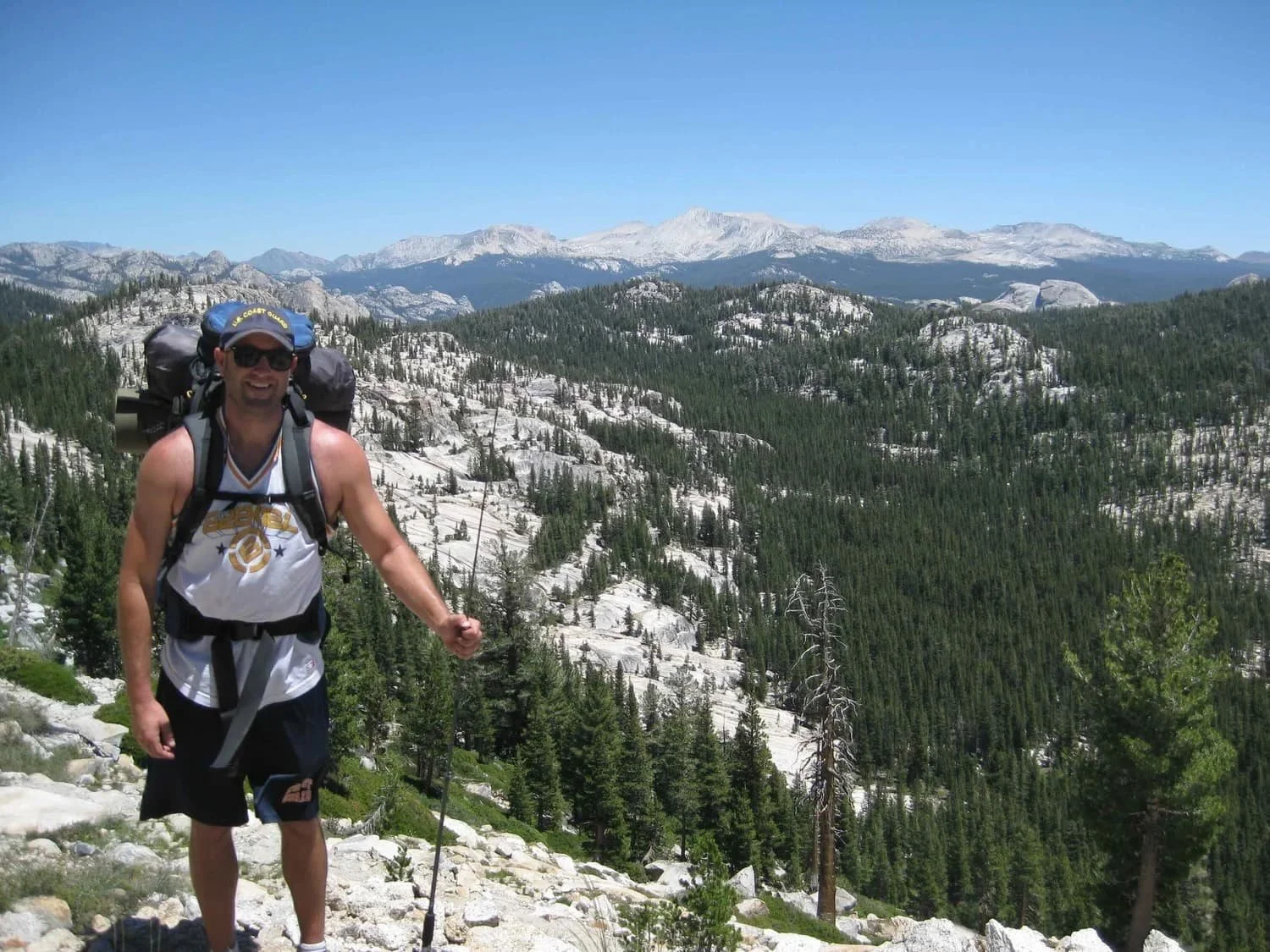 Alpine backpacking experience in Yosemite