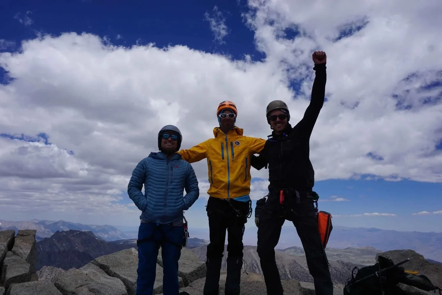 Technical mountaineering training in the rugged terrain of the Eastern Sierra