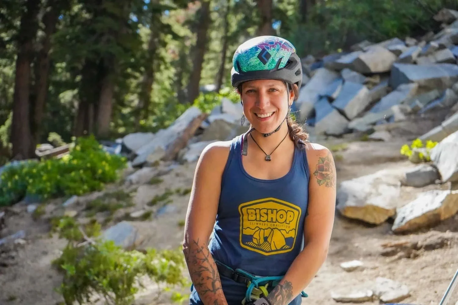 Rock climbing course for all skill levels in the Mammoth Lakes region