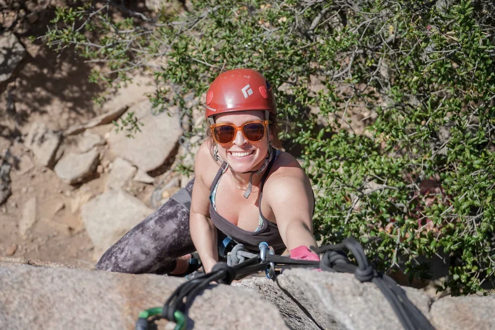 Family rock climbing adventure at Mount Woodson with professional guides
