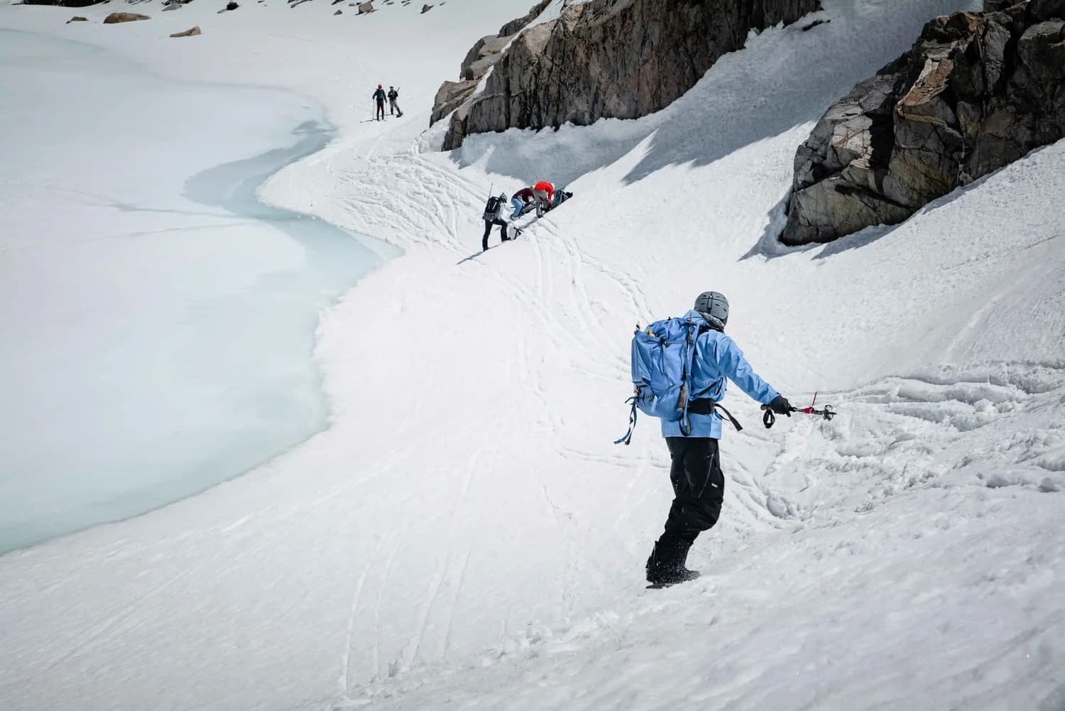 Professional coaching for backcountry skiing and splitboarding in the Eastern Sierra