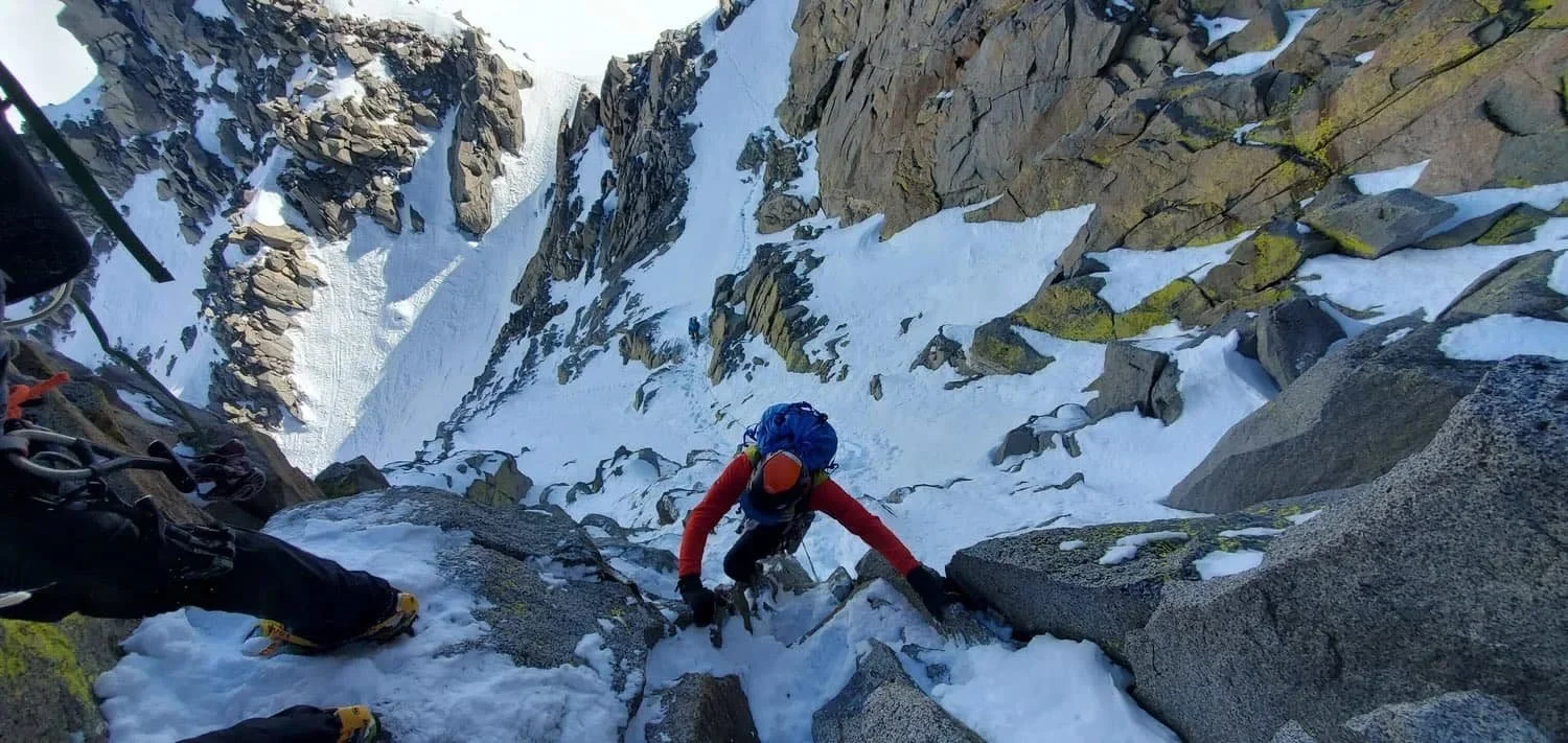 Introductory mountaineering course in the Eastern Sierra high country