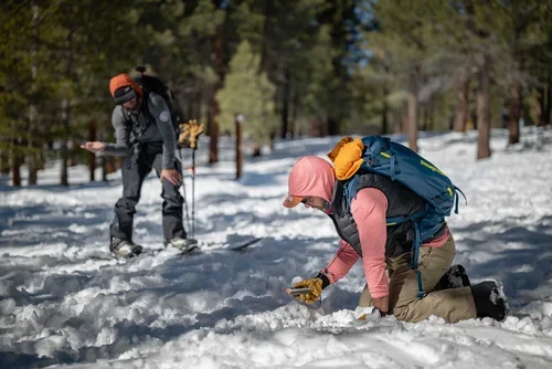 Backcountry snow safety course in the Eastern Sierra based on AIARE curriculum