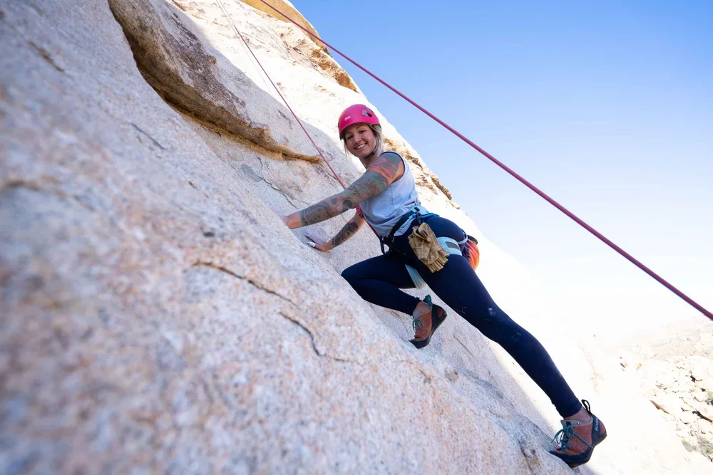 Guided climbing adventure in the unique landscape of Joshua Tree