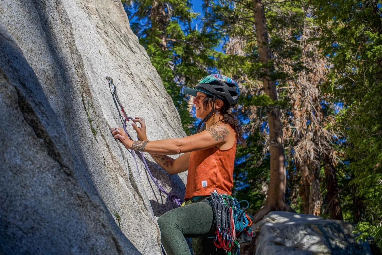 Guided outdoor climbing for individuals and small groups in Mammoth Lakes