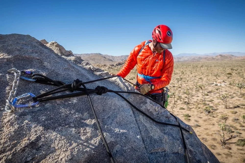 Introductory self rescue class for outdoor rock climbers